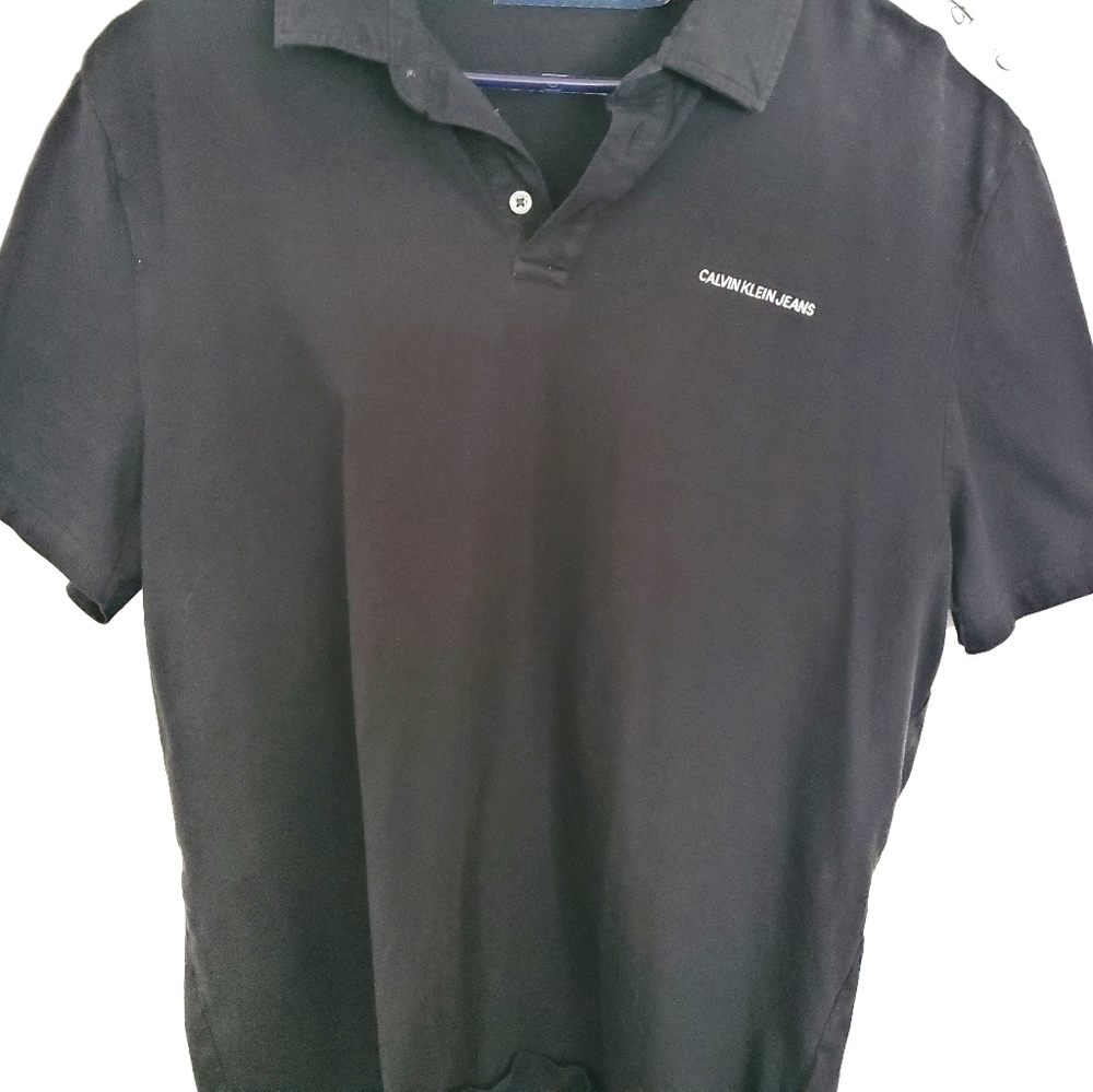 Calvin Klein Jeans Black Polo Short XL - Picture 9 of 9